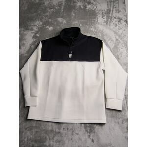 Elie Tahari Men's Colorblock Quarter Zip Top - Size L, NWT